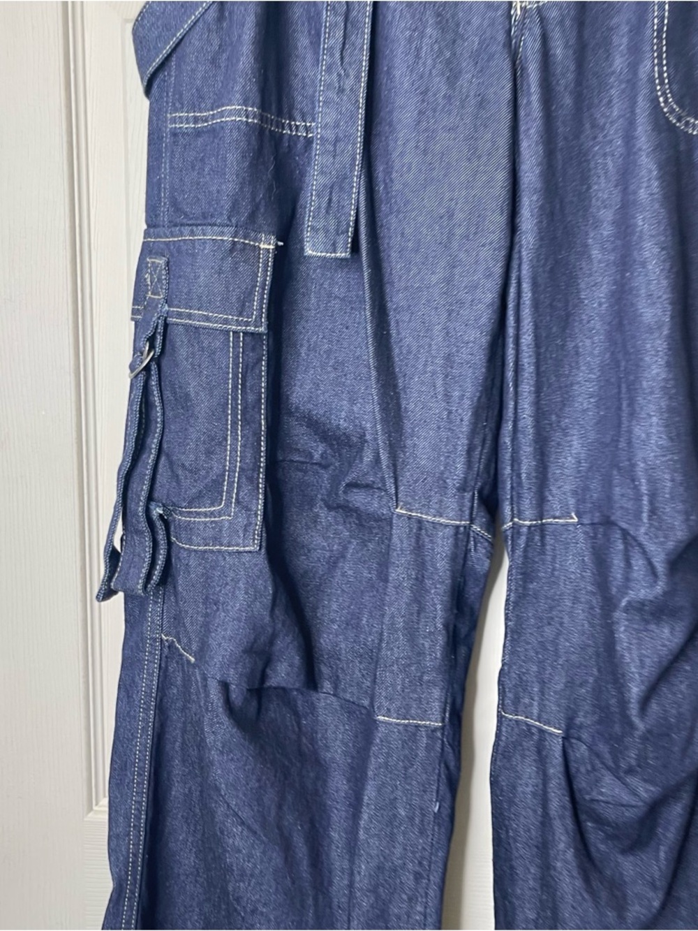BDG Denim Strappy Baggy Cargo Pants Sz 27w - Picture 5 of 11